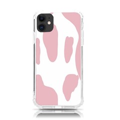 Cow Print, Pink, Design, Pattern, Animal, Baby Pink, Simple, Iphone 11 Tpu Uv Print Case by nateshop