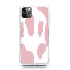 Cow Print, Pink, Design, Pattern, Animal, Baby Pink, Simple, Iphone 11 Pro Max 6 5 Inch Tpu Uv Print Case by nateshop