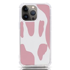 Cow Print, Pink, Design, Pattern, Animal, Baby Pink, Simple, Iphone 13 Pro Tpu Uv Print Case by nateshop