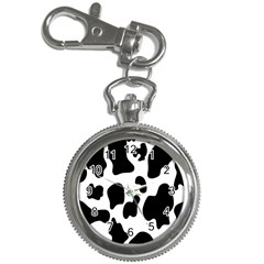 Black And White Cow Print,wallpaper Key Chain Watches by nateshop