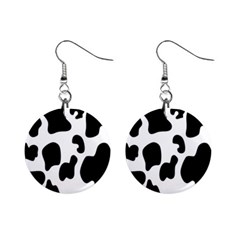 Black And White Cow Print,wallpaper Mini Button Earrings by nateshop