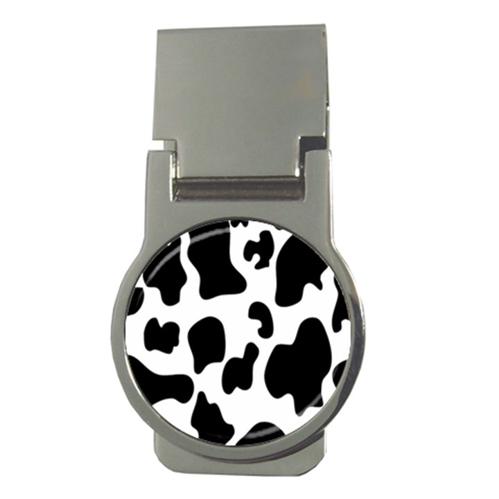 Black And White Cow Print,Wallpaper Money Clips (Round) 