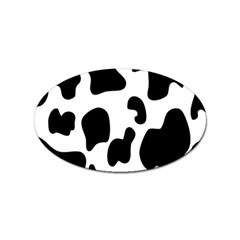 Black And White Cow Print,wallpaper Sticker (oval) by nateshop