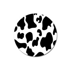 Black And White Cow Print,wallpaper Magnet 3  (round) by nateshop