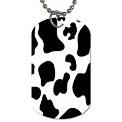 Black And White Cow Print,wallpaper Dog Tag (two Sides) by nateshop