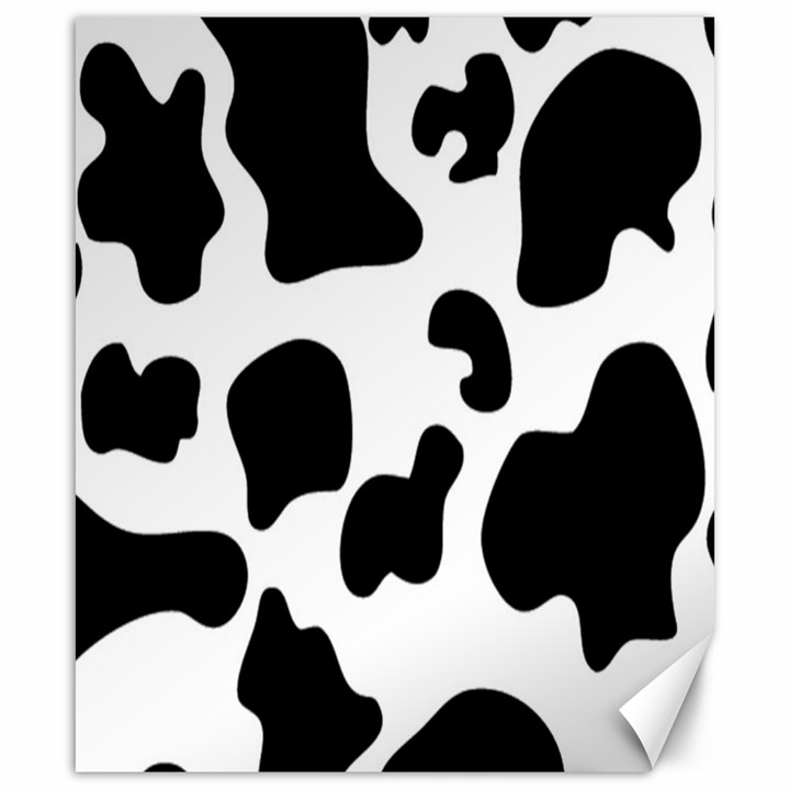 Black And White Cow Print,Wallpaper Canvas 20  x 24 