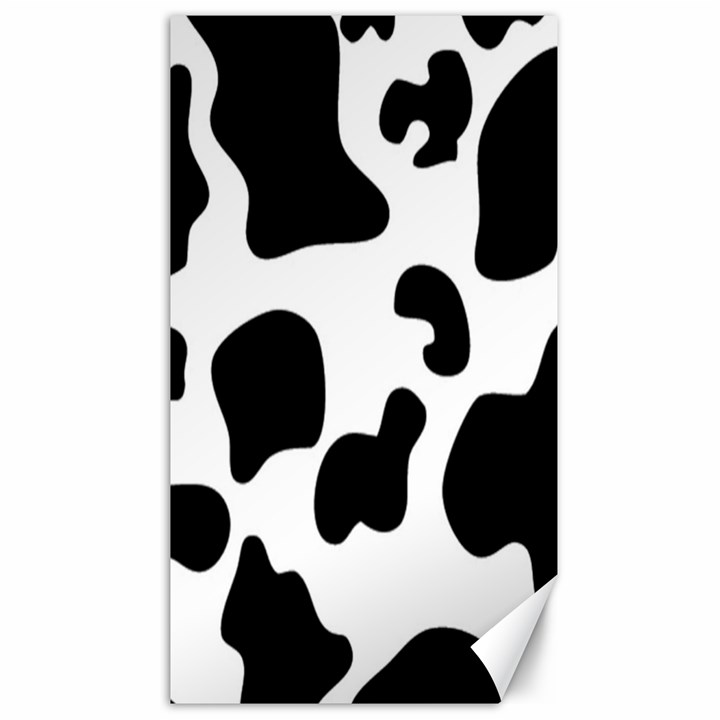 Black And White Cow Print,Wallpaper Canvas 40  x 72 