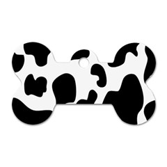 Black And White Cow Print,wallpaper Dog Tag Bone (two Sides) by nateshop