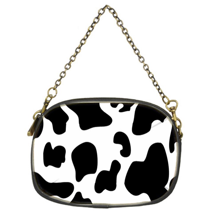 Black And White Cow Print,Wallpaper Chain Purse (One Side)