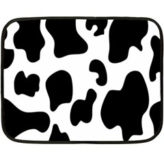 Black And White Cow Print,wallpaper Fleece Blanket (mini) by nateshop