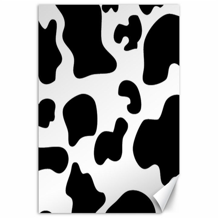 Black And White Cow Print,Wallpaper Canvas 20  x 30 