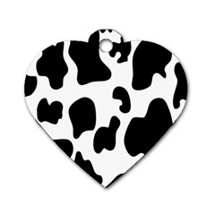 Black And White Cow Print,wallpaper Dog Tag Heart (one Side) by nateshop