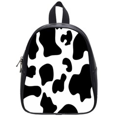 Black And White Cow Print,wallpaper School Bag (small) by nateshop