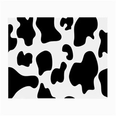 Black And White Cow Print,wallpaper Small Glasses Cloth (2 Sides) by nateshop