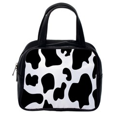 Black And White Cow Print,wallpaper Classic Handbag (one Side) by nateshop