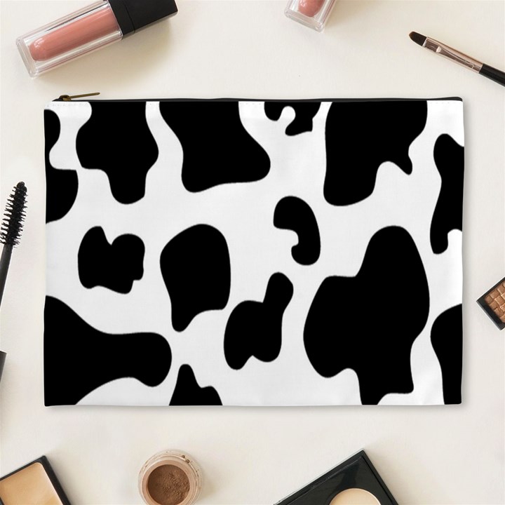 Black And White Cow Print,Wallpaper Cosmetic Bag (XL)