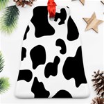 Black And White Cow Print,Wallpaper Bell Ornament (Two Sides) Front