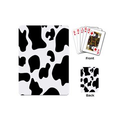 Black And White Cow Print,wallpaper Playing Cards Single Design (mini) by nateshop