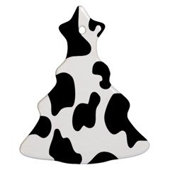 Black And White Cow Print,wallpaper Ornament (christmas Tree)  by nateshop