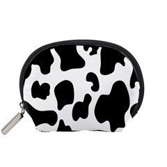 Black And White Cow Print,wallpaper Accessory Pouch (small) by nateshop