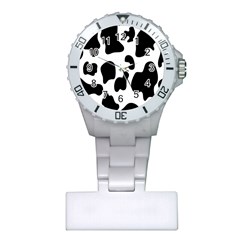 Black And White Cow Print,wallpaper Plastic Nurses Watch by nateshop