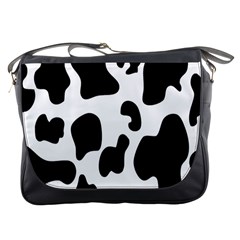 Black And White Cow Print,wallpaper Messenger Bag by nateshop