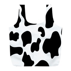 Black And White Cow Print,wallpaper Full Print Recycle Bag (l) by nateshop