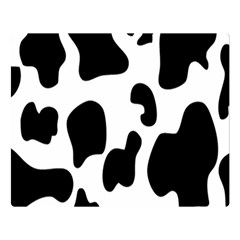 Black And White Cow Print,wallpaper Two Sides Premium Plush Fleece Blanket (large) by nateshop