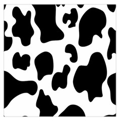 Black And White Cow Print,wallpaper Square Satin Scarf (36  X 36 ) by nateshop