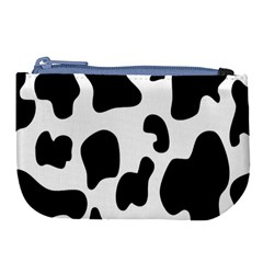 Black And White Cow Print,wallpaper Large Coin Purse by nateshop