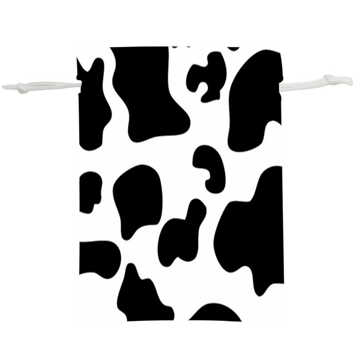 Black And White Cow Print,Wallpaper Lightweight Drawstring Pouch (XL)