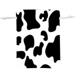 Black And White Cow Print,Wallpaper Lightweight Drawstring Pouch (XL) Back