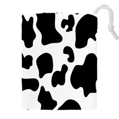 Black And White Cow Print,wallpaper Drawstring Pouch (4xl) by nateshop