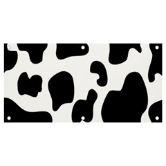 Black And White Cow Print,wallpaper Banner And Sign 4  X 2 