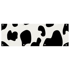 Black And White Cow Print,wallpaper Banner And Sign 9  X 3  by nateshop