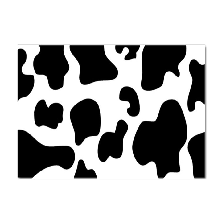 Black And White Cow Print,Wallpaper Crystal Sticker (A4)