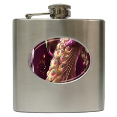 Peacock Dream, Fantasy, Flower, Girly, Peacocks, Pretty Hip Flask (6 Oz) by nateshop