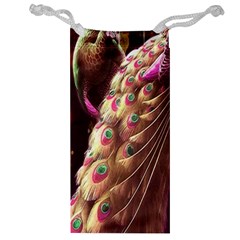 Peacock Dream, Fantasy, Flower, Girly, Peacocks, Pretty Jewelry Bag by nateshop