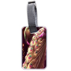 Peacock Dream, Fantasy, Flower, Girly, Peacocks, Pretty Luggage Tag (two Sides) by nateshop