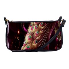 Peacock Dream, Fantasy, Flower, Girly, Peacocks, Pretty Shoulder Clutch Bag by nateshop