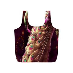 Peacock Dream, Fantasy, Flower, Girly, Peacocks, Pretty Full Print Recycle Bag (s) by nateshop