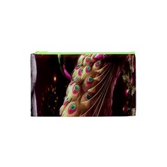 Peacock Dream, Fantasy, Flower, Girly, Peacocks, Pretty Cosmetic Bag (xs) by nateshop