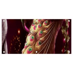 Peacock Dream, Fantasy, Flower, Girly, Peacocks, Pretty Banner And Sign 4  X 2  by nateshop