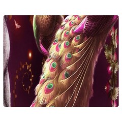 Peacock Dream, Fantasy, Flower, Girly, Peacocks, Pretty Premium Plush Fleece Blanket (medium) by nateshop