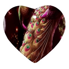 Peacock Dream, Fantasy, Flower, Girly, Peacocks, Pretty Ornament (heart)