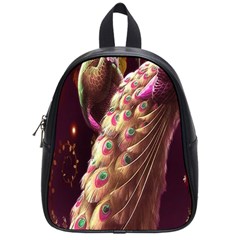 Peacock Dream, Fantasy, Flower, Girly, Peacocks, Pretty School Bag (small) by nateshop