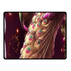 Peacock Dream, Fantasy, Flower, Girly, Peacocks, Pretty Fleece Blanket (small) by nateshop