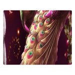 Peacock Dream, Fantasy, Flower, Girly, Peacocks, Pretty Premium Plush Fleece Blanket (Large) 80 x60  Blanket Front