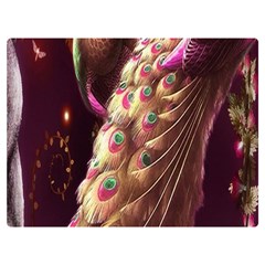 Peacock Dream, Fantasy, Flower, Girly, Peacocks, Pretty Two Sides Premium Plush Fleece Blanket (extra Small)