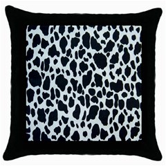 Black And White Cow Print 10 Cow Print, Hd Wallpaper Throw Pillow Case (black) by nateshop